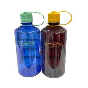 Nalgene 32 fl oz Plastic Narrow Mouth Water Bottle (2-PACK) Cornflower/Laker